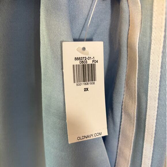 Old Navy Women's Light Blue High Waisted Active Track Pants NWT 2X - Picture 3 of 6